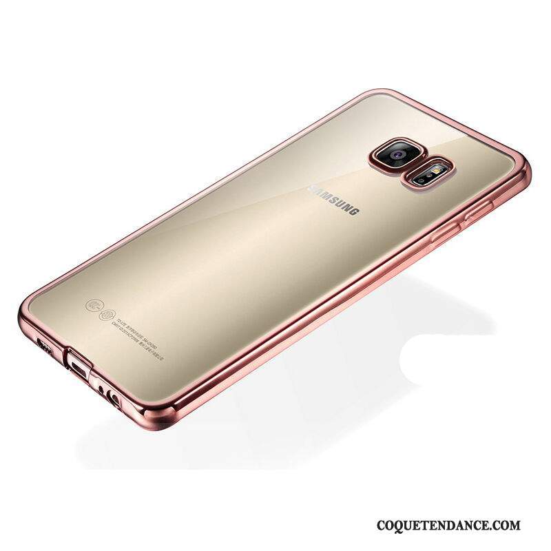 Samsung Galaxy S6 Coque De Téléphone Silicone Fluide Doux Placage Transparent