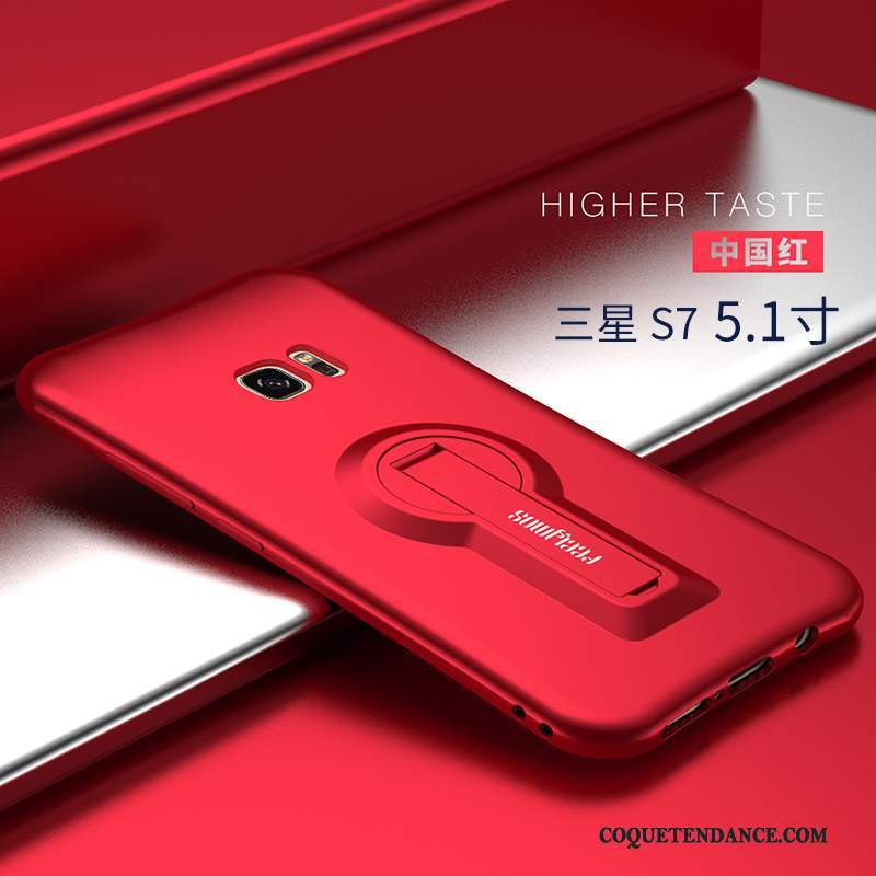 Samsung Galaxy S7 Coque Personnalité De Téléphone Incassable Créatif Rouge