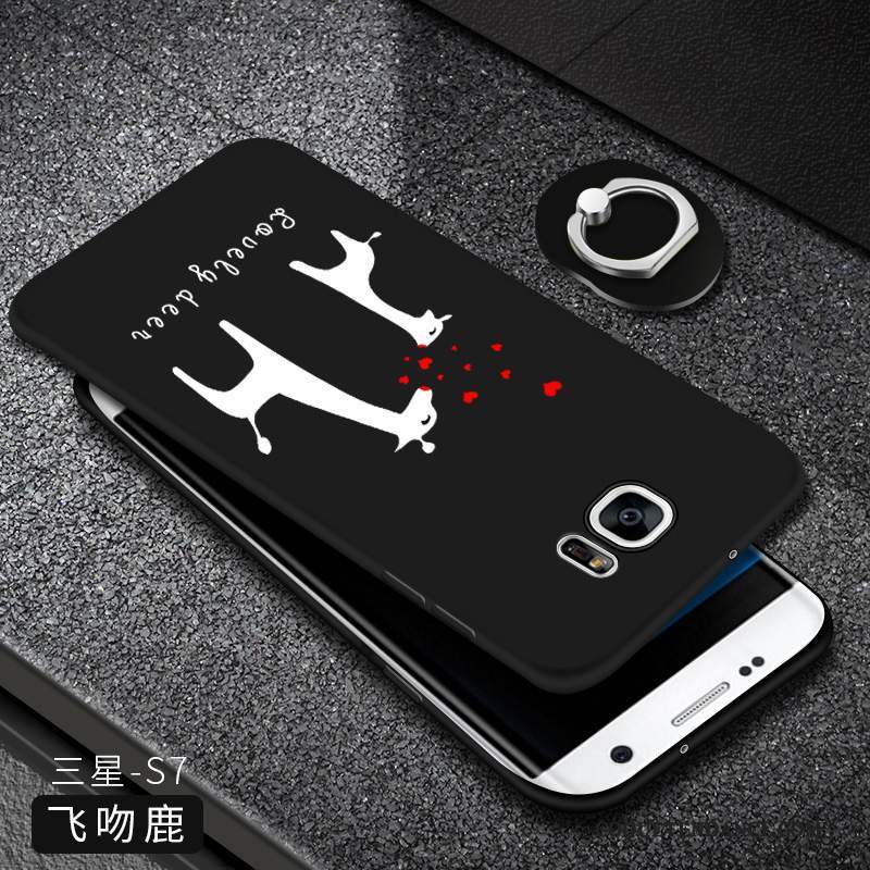 Samsung Galaxy S7 Coque Protection Noir Personnalité De Téléphone Étui