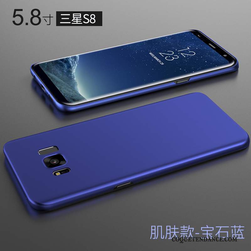 Samsung Galaxy S8 Coque Bleu Difficile Incassable Très Mince