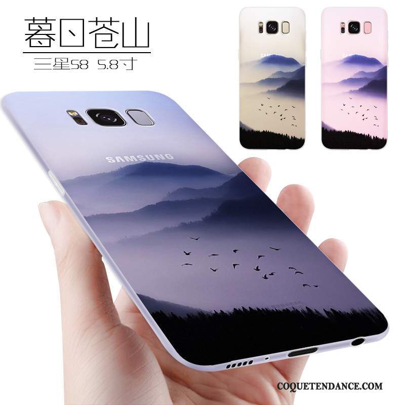 Samsung Galaxy S8 Coque Incassable Mince De Téléphone Protection Violet