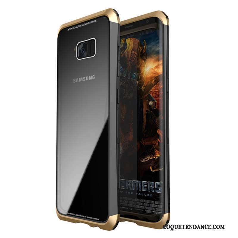 Samsung Galaxy S8 Coque Métal Tout Compris Verre Trempé Incassable Étui