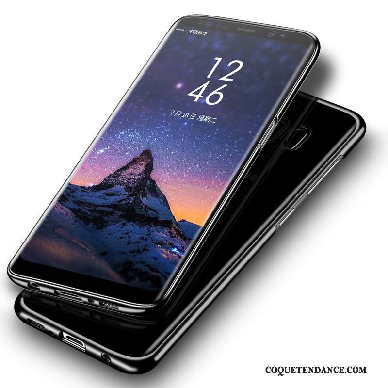 Samsung Galaxy S8 Coque Tendance Noir Incassable Mince