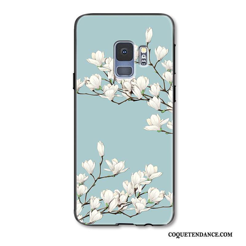 Samsung Galaxy S9 Coque Art Simple Délavé En Daim Ornements Suspendus De Téléphone