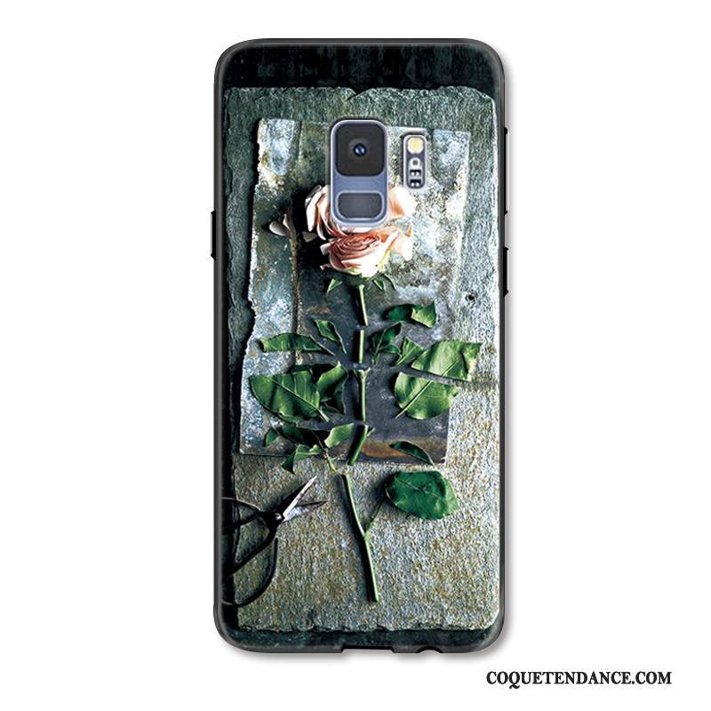 Samsung Galaxy S9 Coque Luxe Incassable De Téléphone Vert Gaufrage