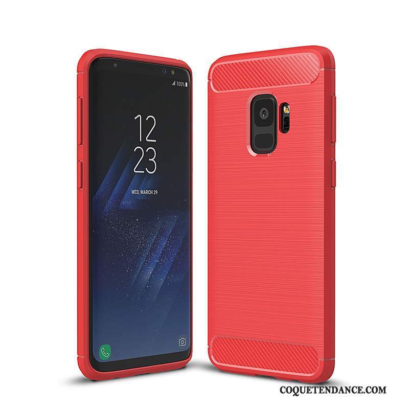 Samsung Galaxy S9 Coque Rouge Silicone Coque De Téléphone Étui