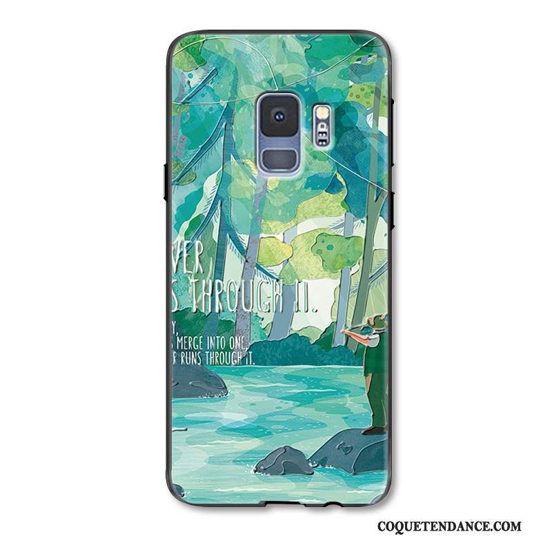 Samsung Galaxy S9+ Coque Étui Mode Protection Vert De Téléphone