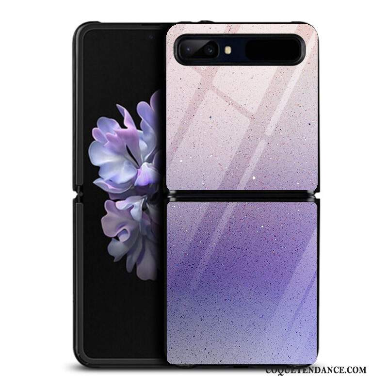 Samsung Z Flip Coque Étui Plier Créatif Violet De Téléphone