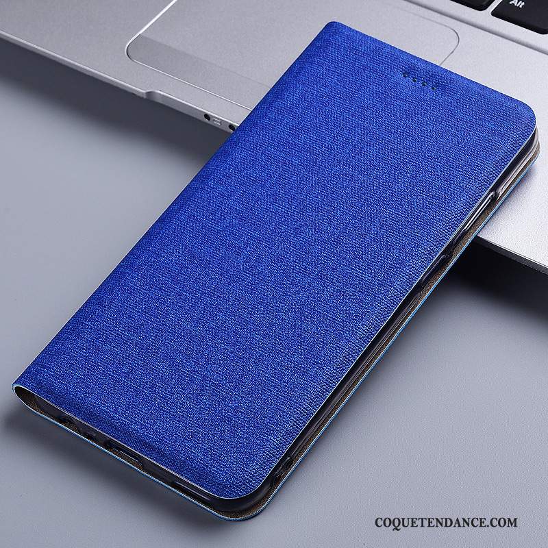 Sony Xperia L3 Coque Bleu Incassable Lin De Téléphone Étui En Cuir