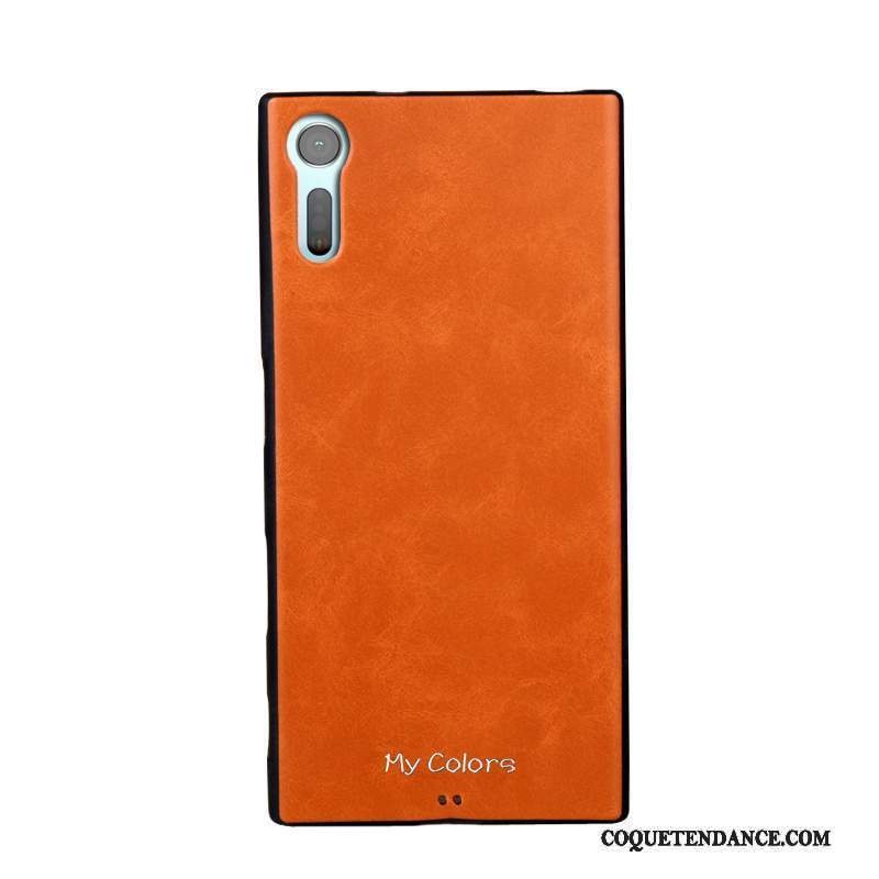 Sony Xperia Xz Coque Orange Tout Compris Étui Silicone Incassable
