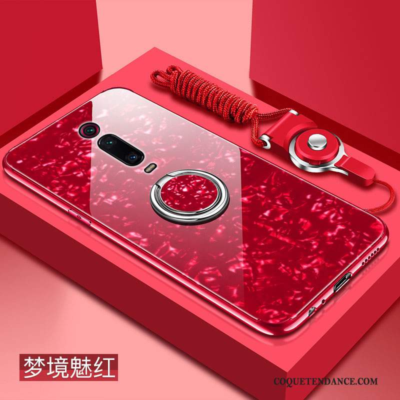 Xiaomi Mi 9t Pro Coque Net Rouge Protection Verre Tout Compris De Téléphone