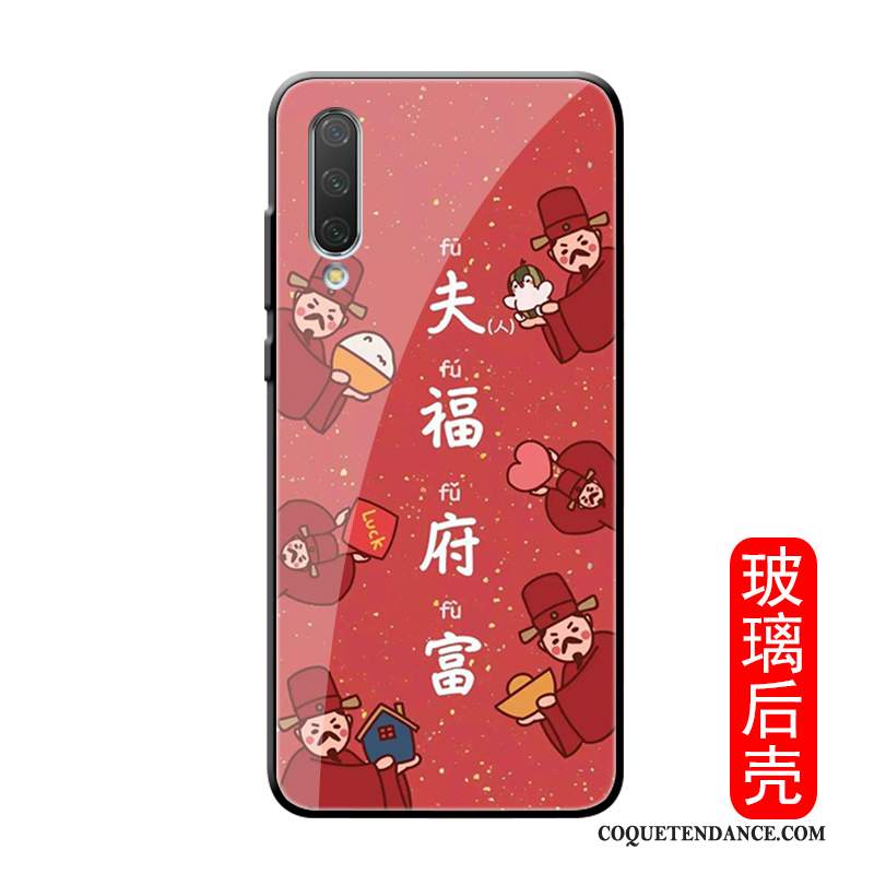 Xiaomi Mi A3 Coque Dieu De La Richesse Nouveau Dessin Animé Fluide Doux Rouge