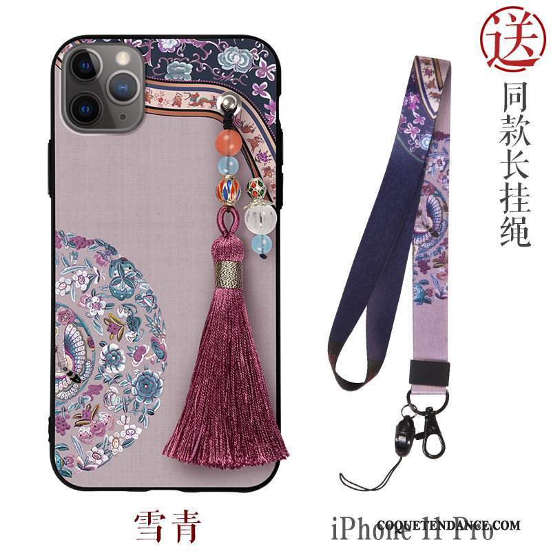 iPhone 11 Pro Coque De Téléphone Nouveau Silicone Style Chinois Incassable