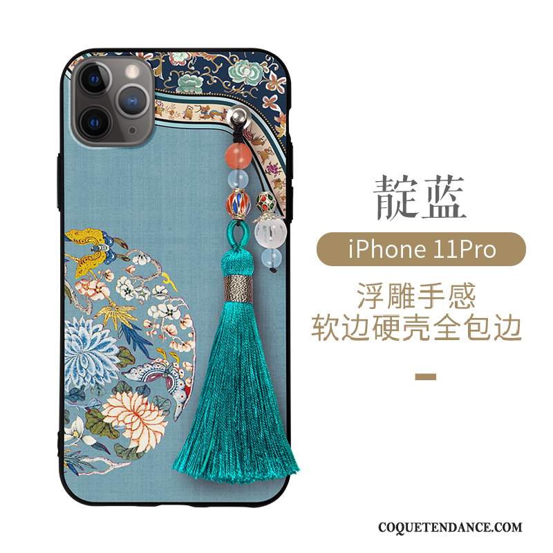 iPhone 11 Pro Coque Personnalité Bleu Créatif Coque De Téléphone
