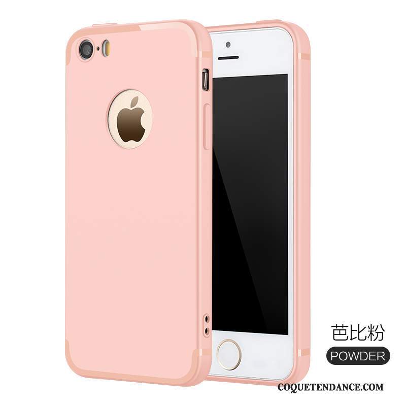iPhone 5/5s Coque Incassable De Téléphone Tendance Fluide Doux Rose