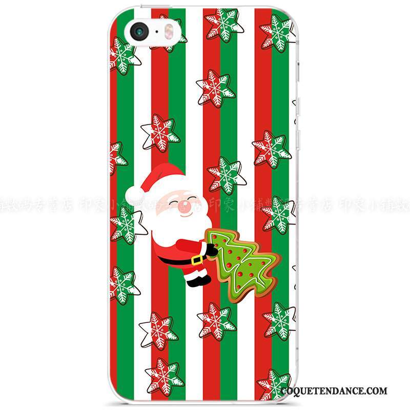 iPhone 5/5s Coque Multicolore Cerf Europe Fluide Doux Noël