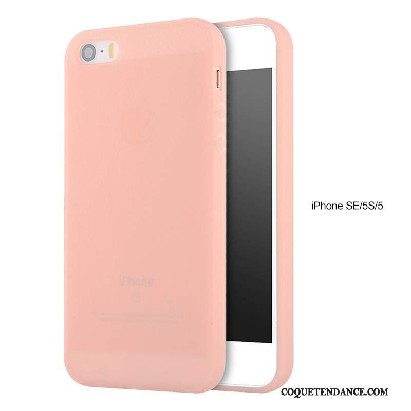 iPhone 5/5s Coque Nouveau De Téléphone Rose Fluide Doux Silicone