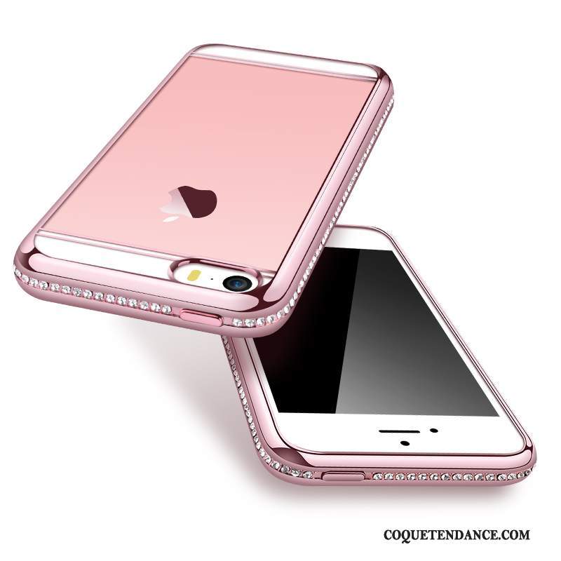 iPhone 5/5s Coque Étui Luxe De Téléphone Protection Rose