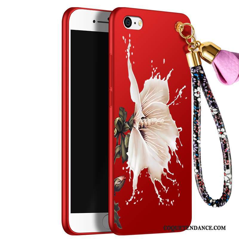 iPhone 5c Coque Délavé En Daim De Téléphone Incassable Rouge Fluide Doux