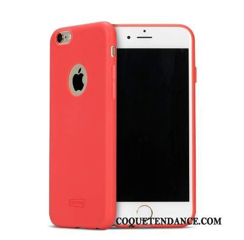 iPhone 6/6s Coque Délavé En Daim De Téléphone Étui Silicone Rouge