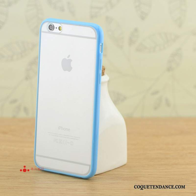 iPhone 6/6s Coque Étui Frais De Téléphone Bleu Modèle Fleurie