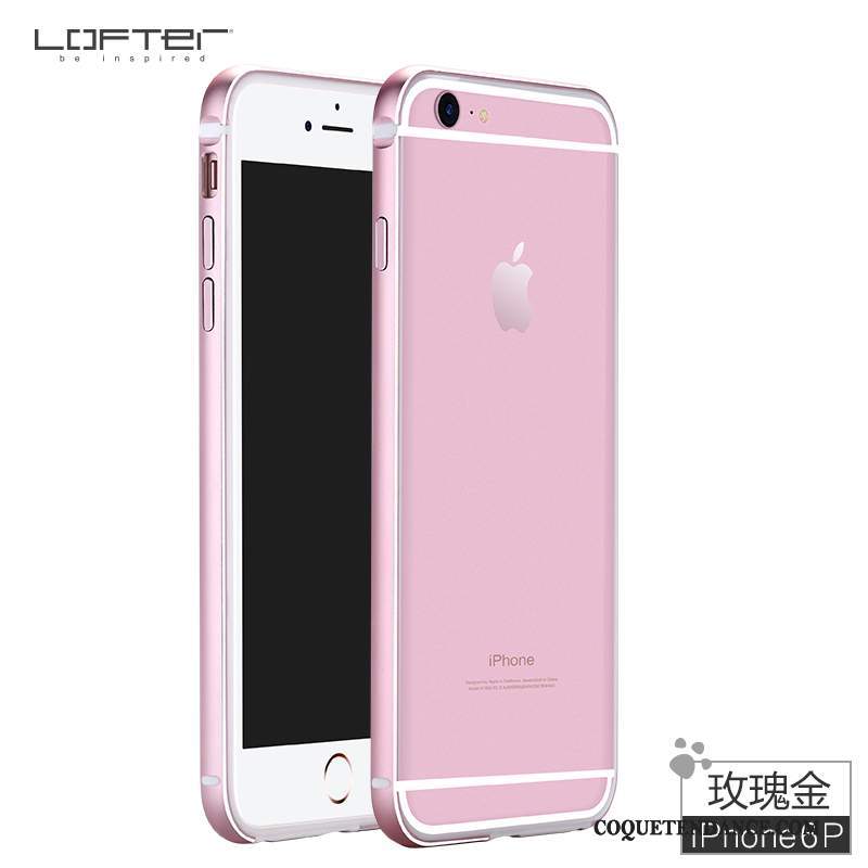 iPhone 6/6s Plus Coque Border Silicone Incassable De Téléphone Rose