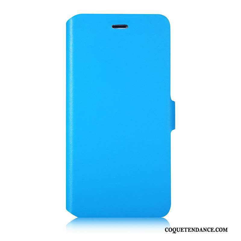 iPhone 6/6s Plus Coque Cuir Véritable Bleu Étui En Cuir Protection Housse