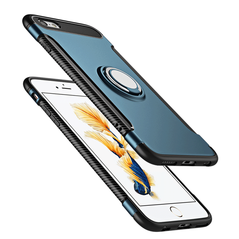 iPhone 6/6s Plus Coque Incassable Tout Compris Personnalité Tendance Bleu