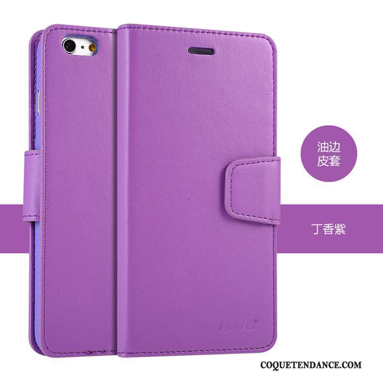 iPhone 6/6s Plus Coque Violet Incassable Étui Protection Silicone
