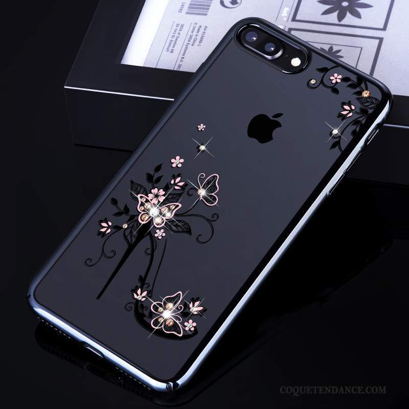 iPhone 7 Plus Coque De Téléphone Difficile Transparent Rose Luxe
