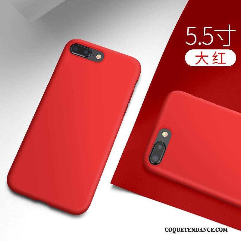 iPhone 7 Plus Coque Protection Fluide Doux De Téléphone Marque De Tendance Rouge