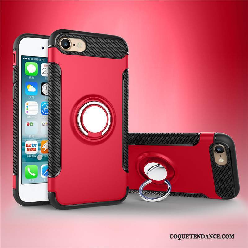 iPhone 7 Plus Coque Rouge Tout Compris Armure Silicone Fluide Doux