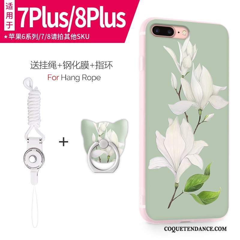 iPhone 7 Plus Coque Vert De Téléphone Silicone Fluide Doux Étui
