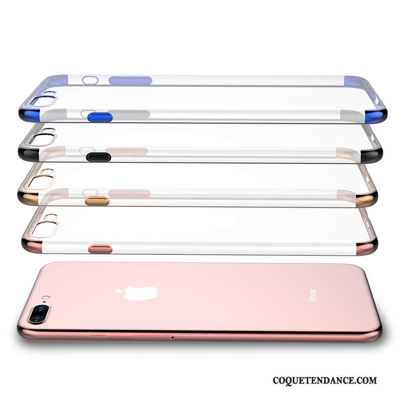 iPhone 8 Coque Protection Fluide Doux Incassable Transparent Multicolore