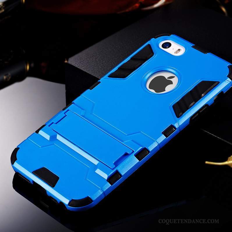 iPhone Se Coque Délavé En Daim Bleu Protection De Téléphone Étui