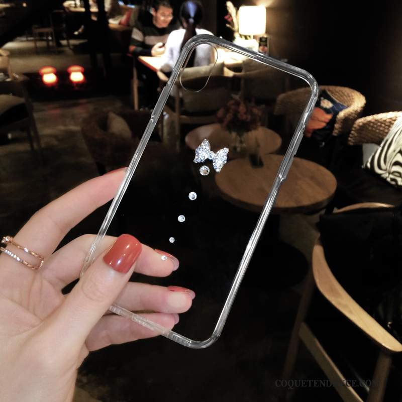 iPhone Xs Coque Strass Incassable Transparent Tout Compris Fluide Doux