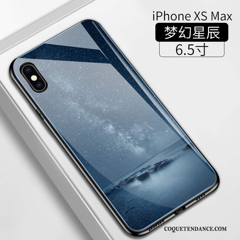 iPhone Xs Max Coque Bleu De Téléphone Très Mince Incassable Silicone