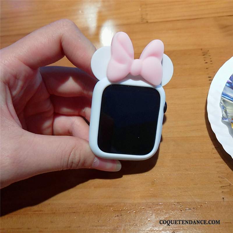 Apple Watch Series 1 Coque Incassable Mignonne Blanc Silicone