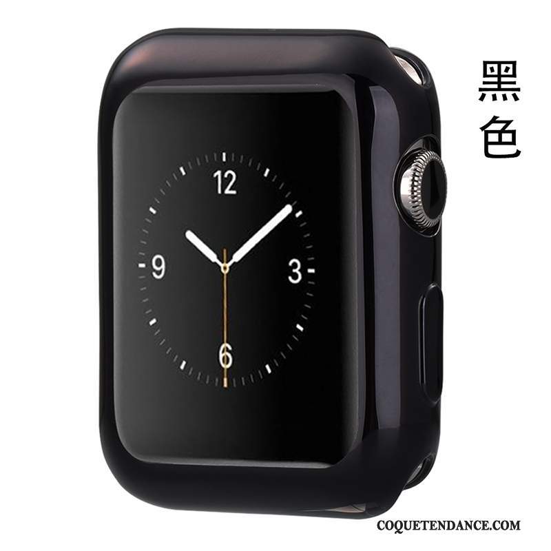 Apple Watch Series 1 Coque Noir Fluide Doux Silicone Tout Compris