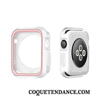 Apple Watch Series 3 Coque Bicolore Étui Vert Blanc