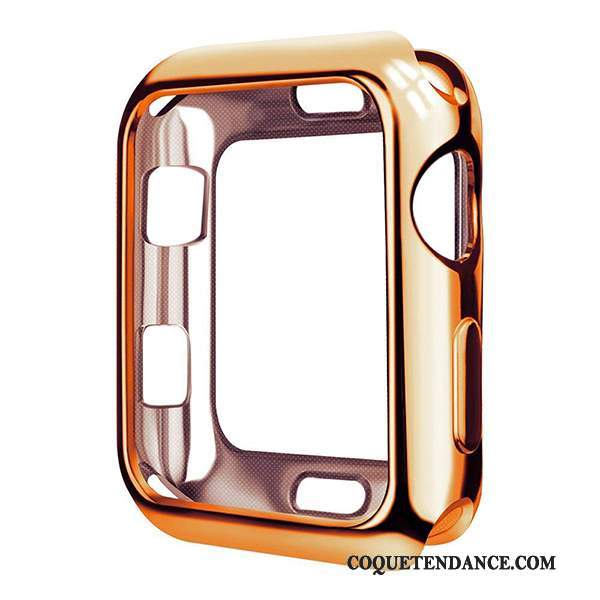 Apple Watch Series 3 Coque Or Placage Transparent Protection