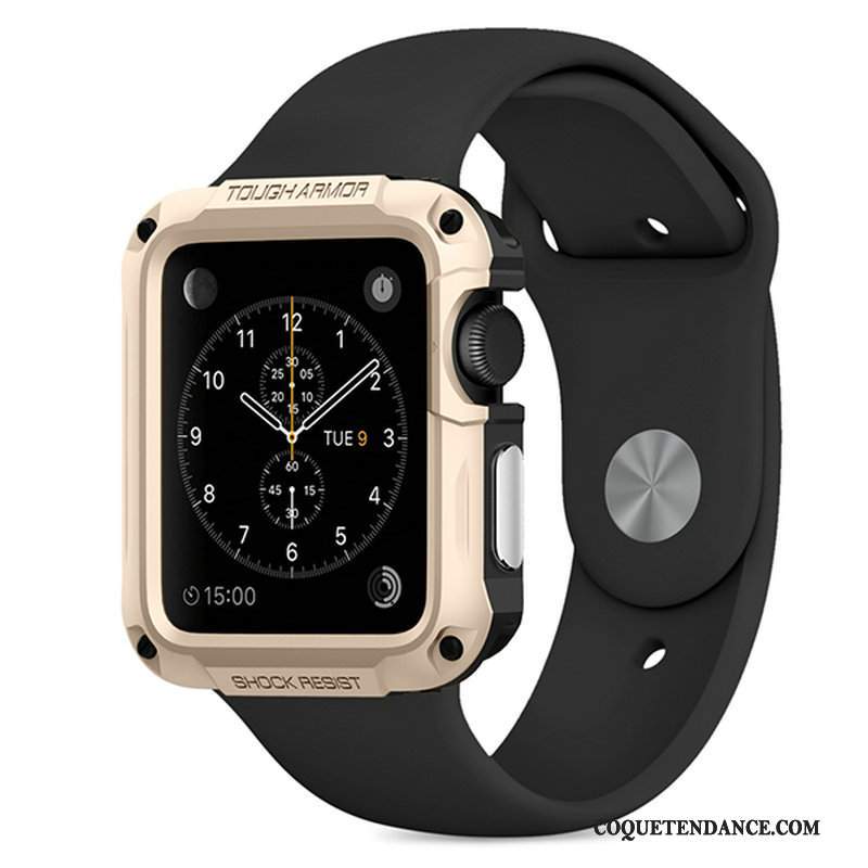 Apple Watch Series 3 Coque Or Rose Outdoor Protection Étui