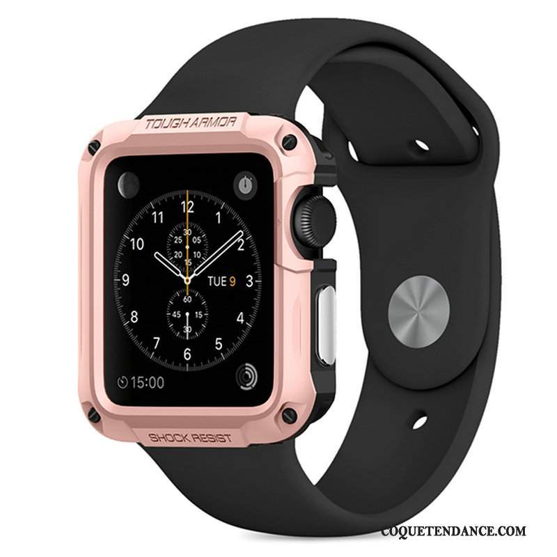 Apple Watch Series 3 Coque Or Rose Outdoor Protection Étui