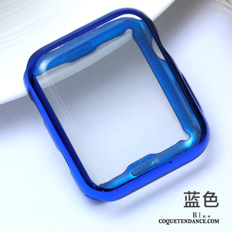 Apple Watch Series 3 Coque Étui Bleu Membrane Border