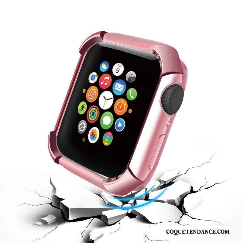 Apple Watch Series 4 Coque Protection Rose Silicone Incassable