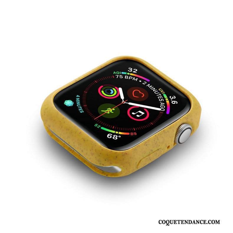 Apple Watch Series 5 Coque Fluide Doux Protection Délavé En Daim Tendance