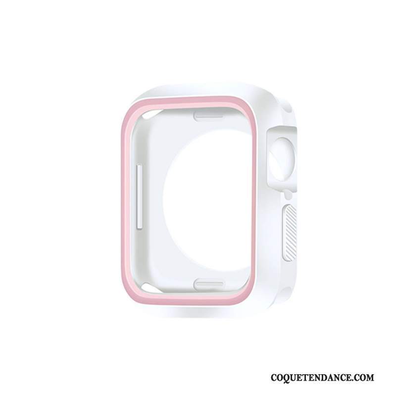 Apple Watch Series 5 Coque Fluide Doux Silicone Protection Bleu