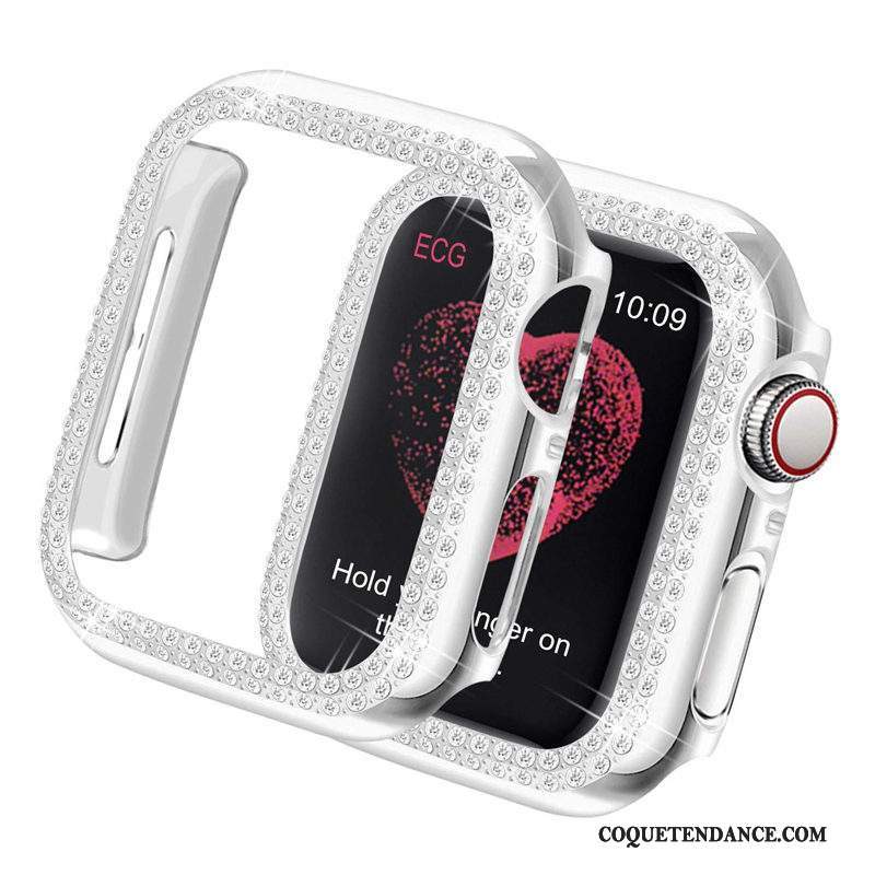 Apple Watch Series 5 Coque Incruster Strass Or Tendance Protection Légères