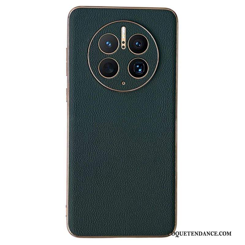 Coque Huawei Mate 50 Pro Véritable Cuir Color