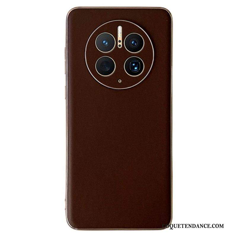 Coque Huawei Mate 50 Pro Véritable Cuir Color